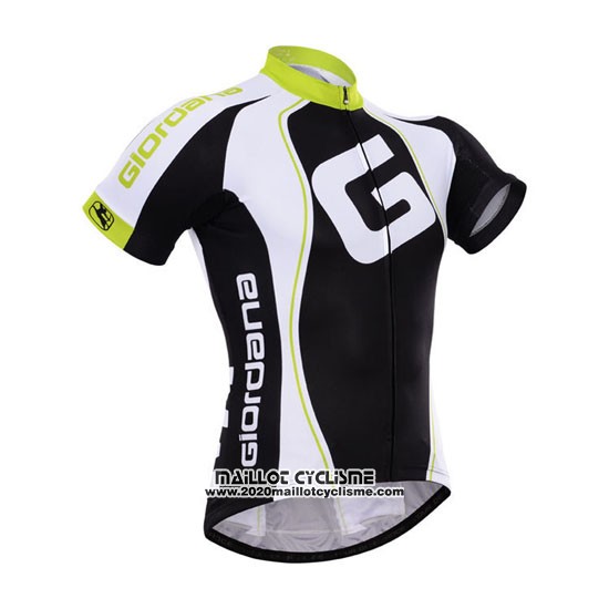 2015 Maillot Ciclismo Giordana Noir et Blanc Manches Courtes et Cuissard