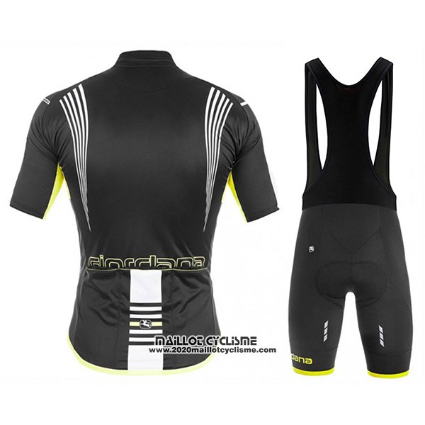2017 Maillot Ciclismo Giordana Sahara Noir Manches Courtes et Cuissard