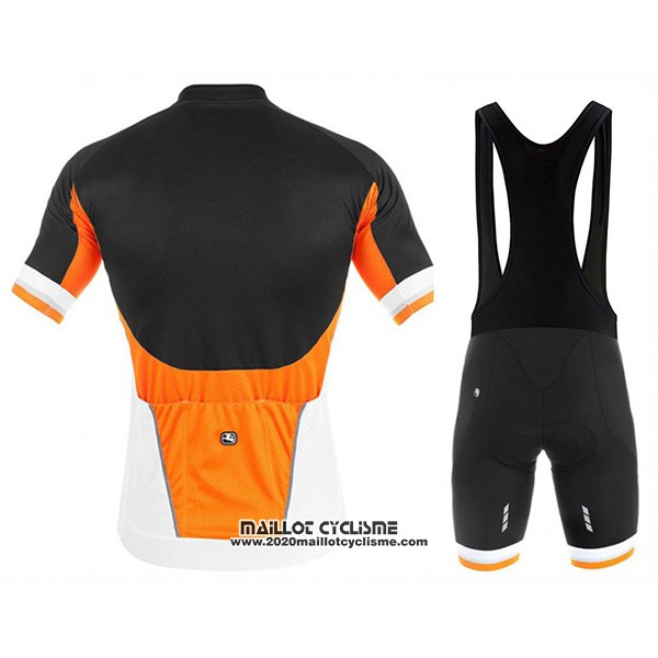2017 Maillot Ciclismo Giordana Silver Line Noir et Blanc Manches Courtes et Cuissard