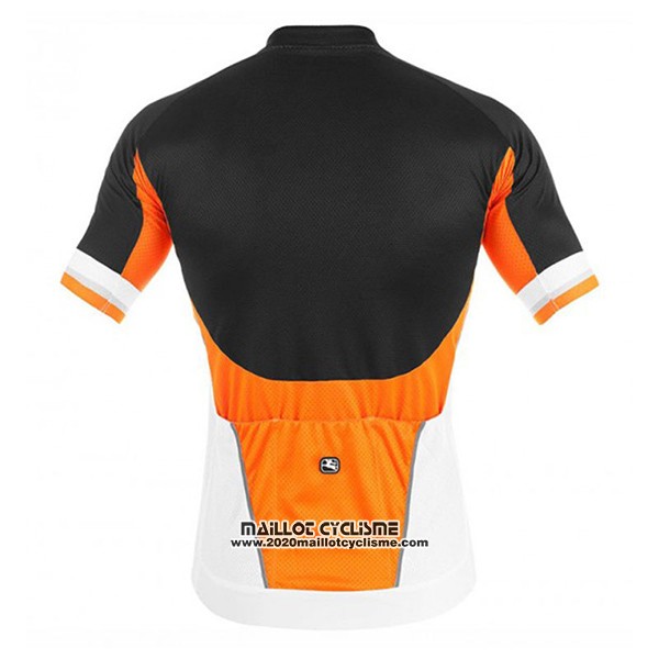 2017 Maillot Ciclismo Giordana Silver Line Noir et Blanc Manches Courtes et Cuissard