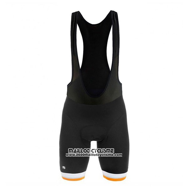 2017 Maillot Ciclismo Giordana Silver Line Noir et Blanc Manches Courtes et Cuissard