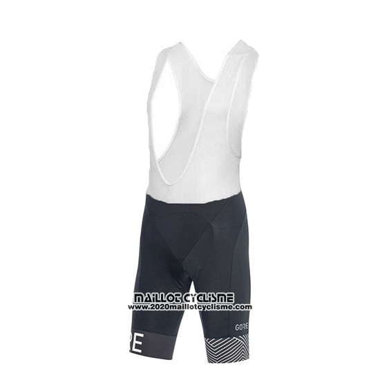2018 Maillot Ciclismo Gore Blanc Manches Courtes et Cuissard