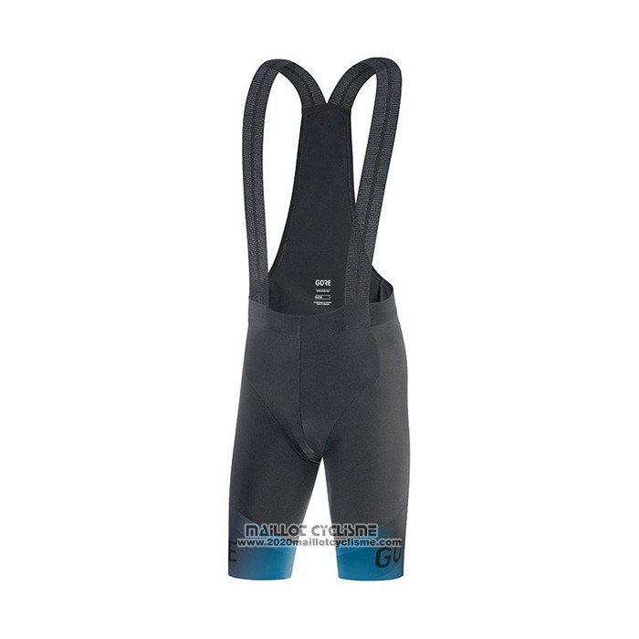 2022 Maillot Cyclisme Gore Bleu Manches Courtes et Cuissard