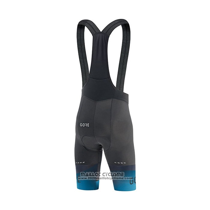 2022 Maillot Cyclisme Gore Bleu Manches Courtes et Cuissard