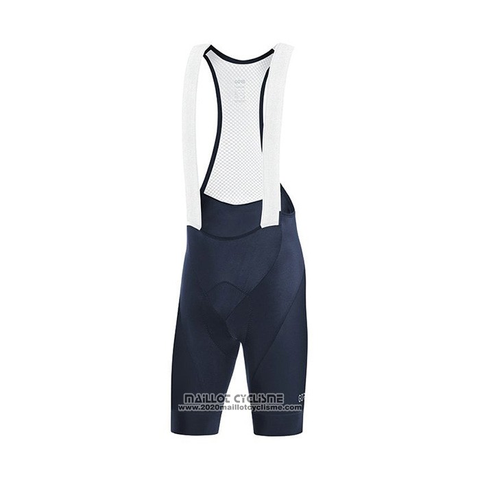 2022 Maillot Cyclisme Gore Noir Bleu Manches Courtes et Cuissard