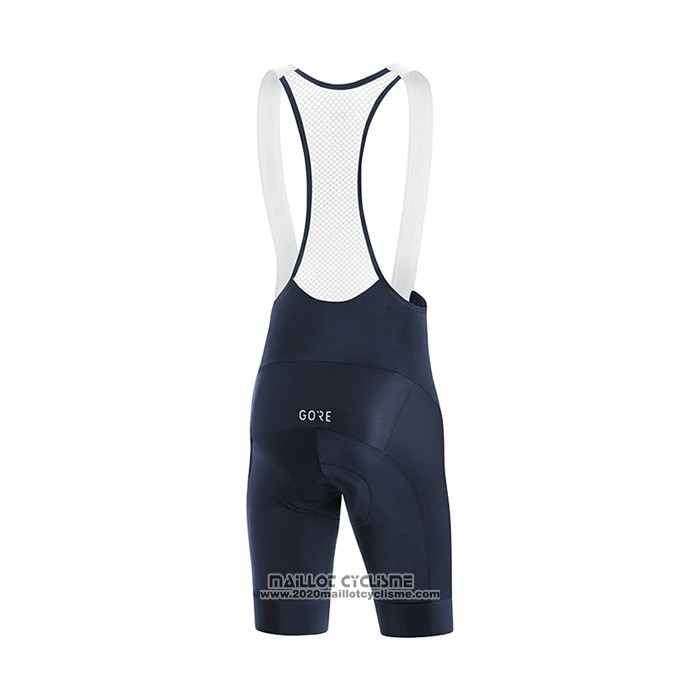 2022 Maillot Cyclisme Gore Noir Bleu Manches Courtes et Cuissard