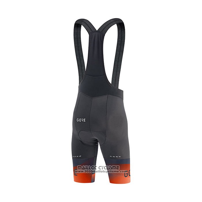2022 Maillot Cyclisme Gore Orange Manches Courtes et Cuissard