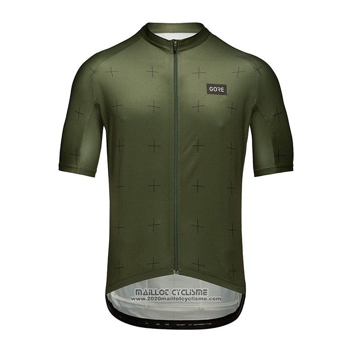 2022 Maillot Cyclisme Gore Vert Manches Courtes et Cuissard