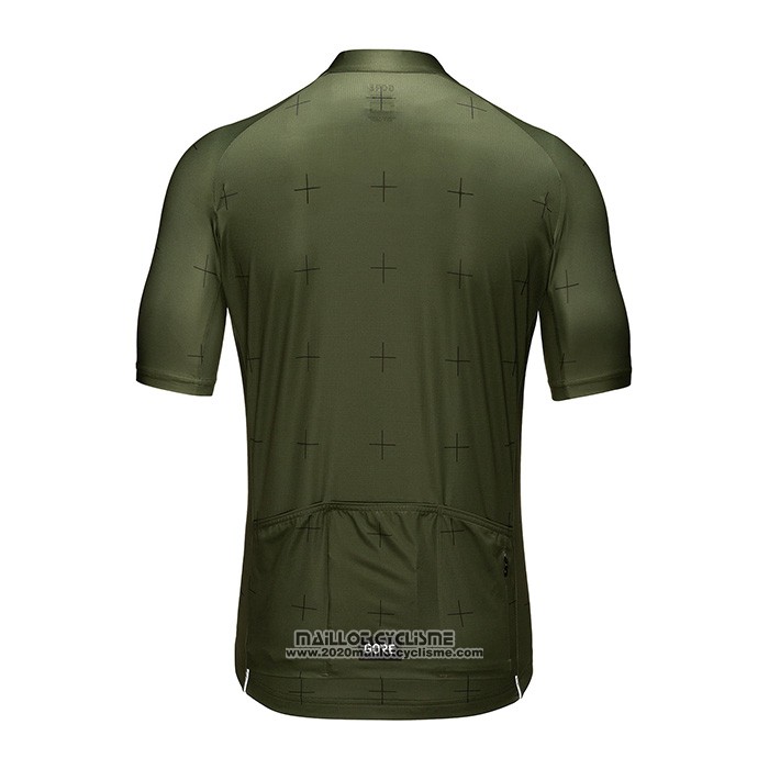 2022 Maillot Cyclisme Gore Vert Manches Courtes et Cuissard