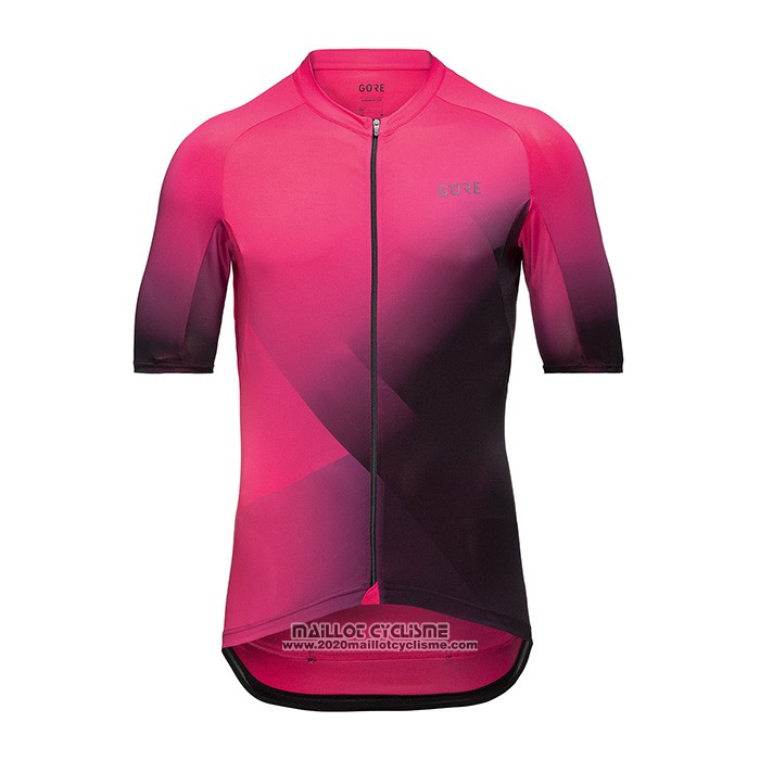 2022 Maillot Cyclisme Gore Violet Manches Courtes et Cuissard