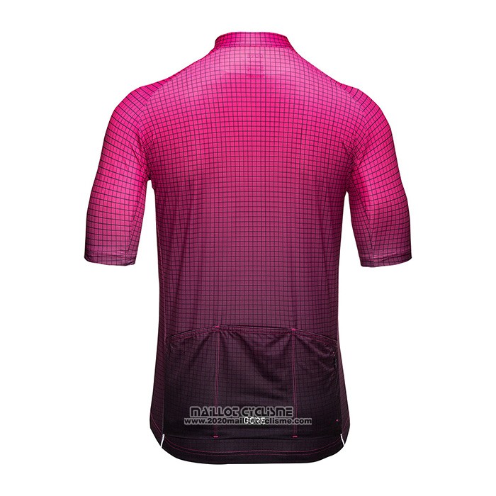 2022 Maillot Cyclisme Gore Violet Noir Manches Courtes et Cuissard