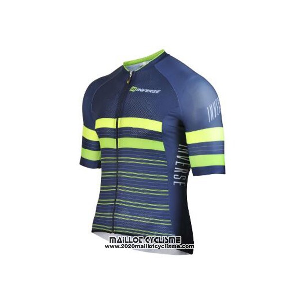 2017 Maillot Ciclismo Inverse Bleu Manches Courtes et Cuissard