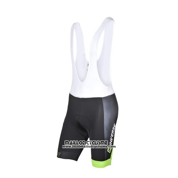 2017 Maillot Ciclismo Inverse Noir et Vert Manches Courtes et Cuissard