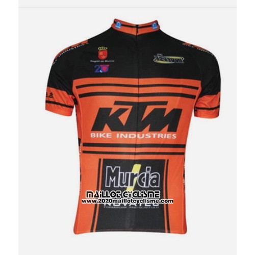 2015 Maillot Ciclismo KTM Noir et Orange Manches Courtes et Cuissard