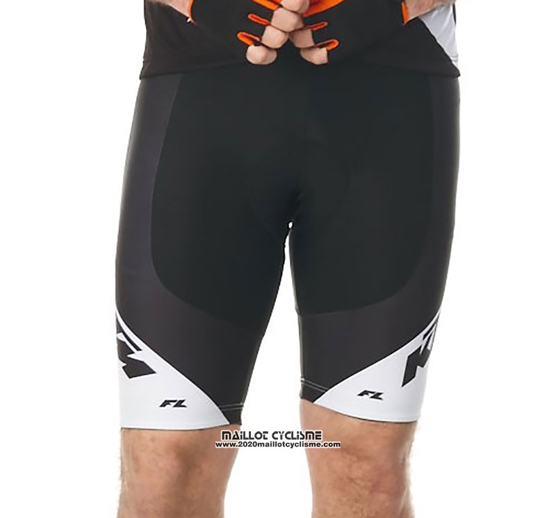 2018 Maillot Ciclismo KTM Blanc Manches Courtes et Cuissard
