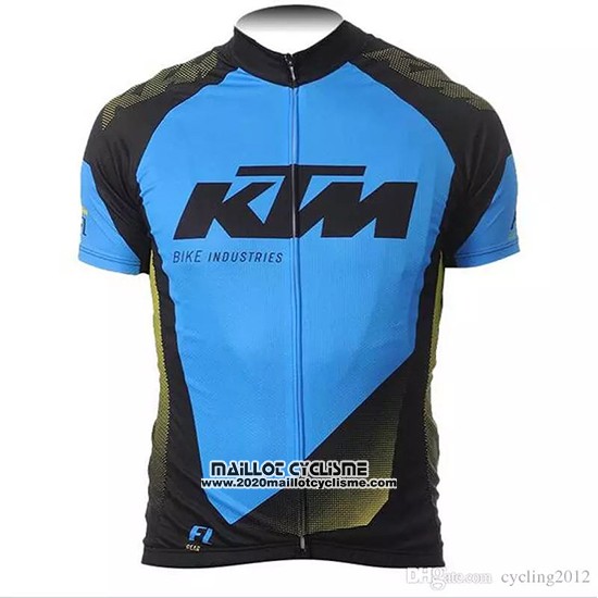 2018 Maillot Ciclismo KTM Bleu Noir Manches Courtes et Cuissard