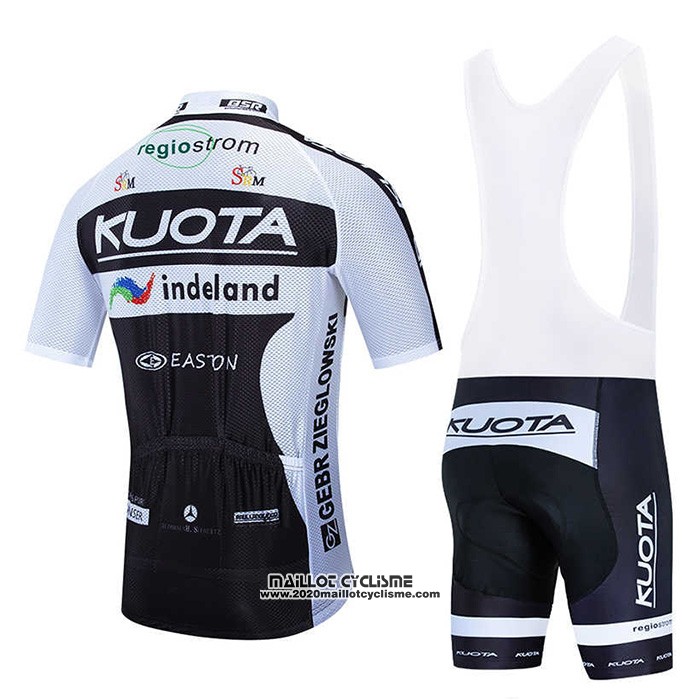 2010 Maillot Ciclismo Kuota Noir et Blanc Manches Courtes et Cuissard