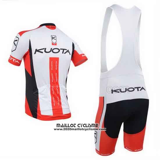 2013 Maillot Ciclismo Kuota Rouge et Blanc Manches Courtes et Cuissard