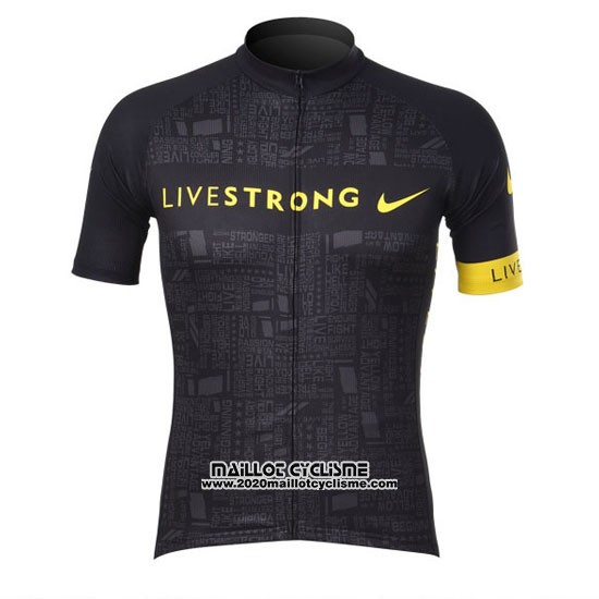 2012 Maillot Ciclismo Livestrong Noir Manches Courtes et Cuissard