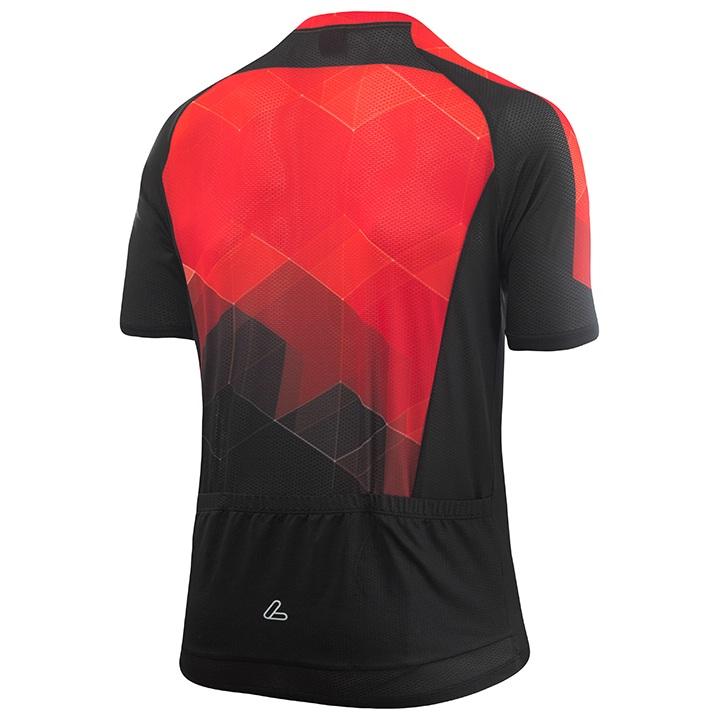 2020 Maillot Cyclisme Loffler Noir Rouge Manches Courtes et Cuissard
