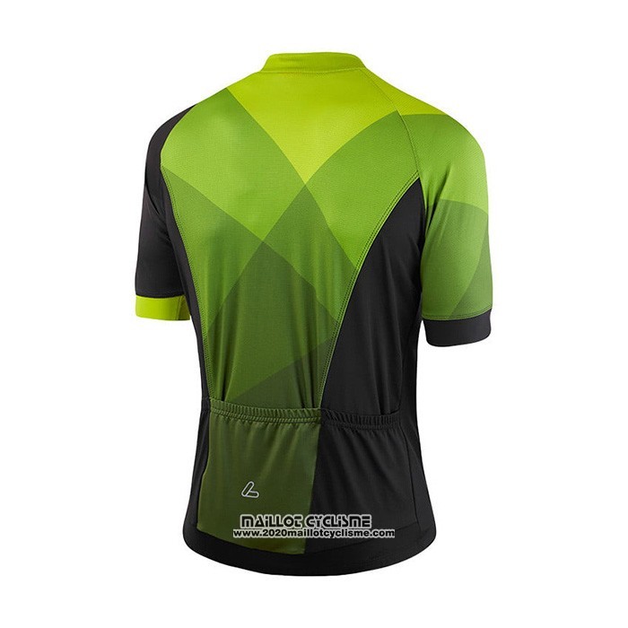 2021 Maillot Cyclisme Loffler Jaune Vert Manches Courtes et Cuissard