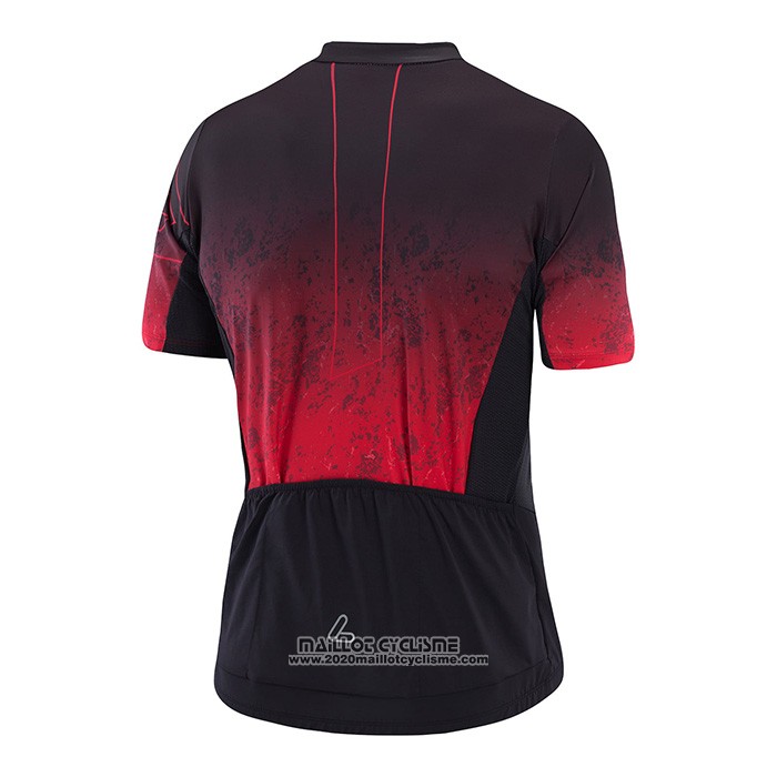 2022 Maillot Cyclisme Loffler Noir Rouge Manches Courtes et Cuissard