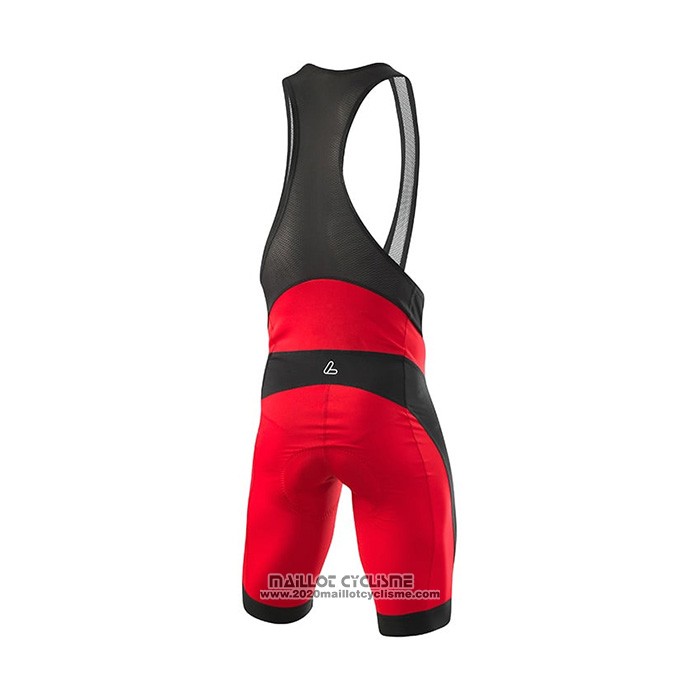 2022 Maillot Cyclisme Loffler Noir Rouge Manches Courtes et Cuissard