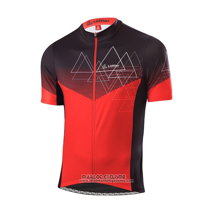 2022 Maillot Cyclisme Loffler Rouge Manches Courtes et Cuissard
