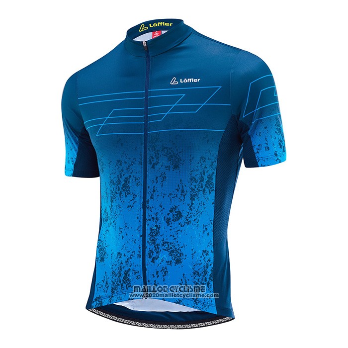 2022 Maillot Cyclisme Loffler Rouge Noir Manches Courtes et Cuissard