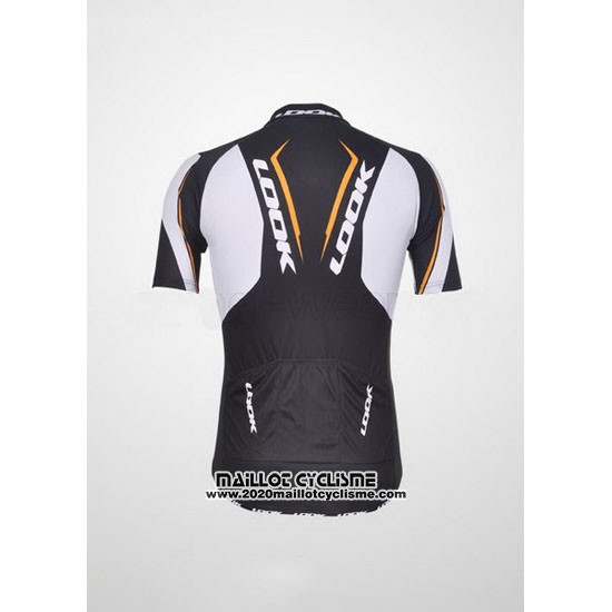2011 Maillot Ciclismo Look Noir et Blanc Manches Courtes et Cuissard