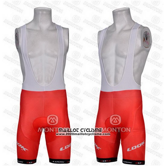 2011 Maillot Ciclismo Look Rouge Manches Courtes et Cuissard