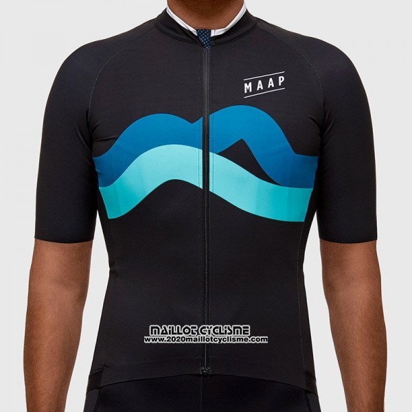 2017 Maillot Ciclismo MAAP Fat Stripe Noir Manches Courtes et Cuissard