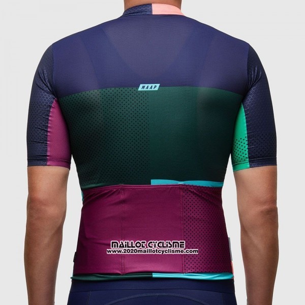 2017 Maillot Ciclismo MAAP Sector Pro Vert et Bleu Manches Courtes et Cuissard
