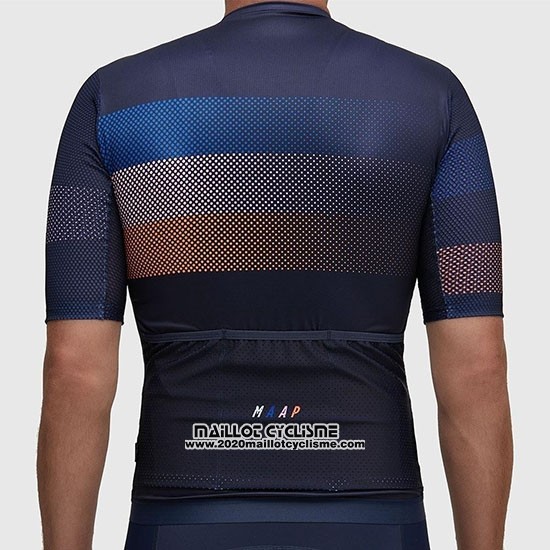 2019 Maillot Ciclismo MAAP Aether Fonce Bleu Manches Courtes et Cuissard