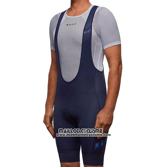 2019 Maillot Ciclismo MAAP Aether Fonce Bleu Manches Courtes et Cuissard