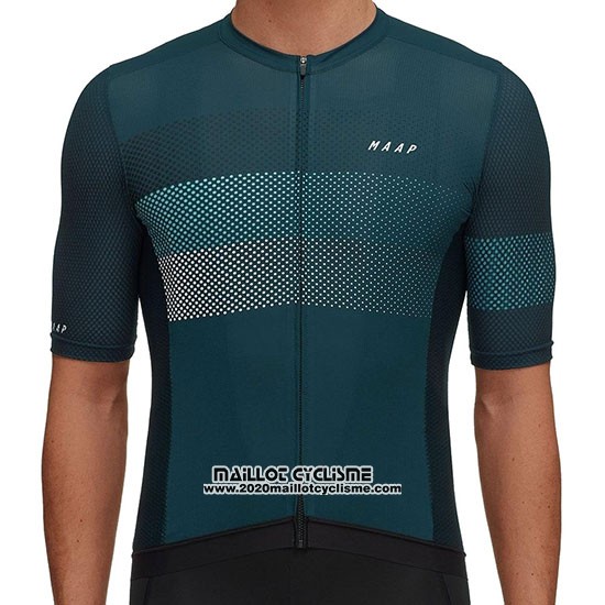 2019 Maillot Ciclismo MAAP Aether Fonce Vert Manches Courtes et Cuissard