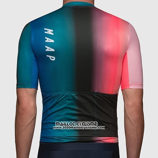 2019 Maillot Ciclismo MAAP Cortina Rouge Vert Bleu Manches Courtes et Cuissard