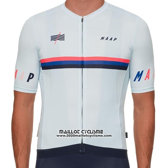 2019 Maillot Ciclismo MAAP Nationals Blanc Manches Courtes et Cuissard