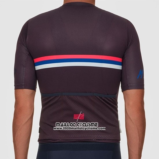 2019 Maillot Ciclismo MAAP Nationals Mulberry Marron Manches Courtes et Cuissard