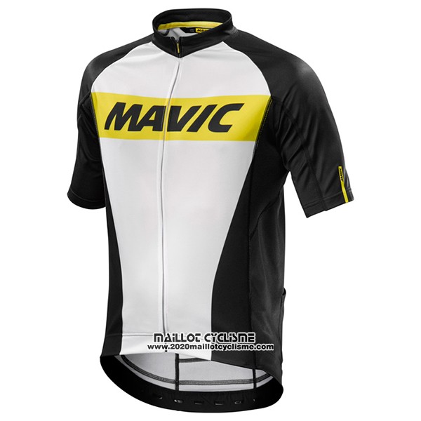 2017 Maillot Ciclismo Mavic Blanc Manches Courtes et Cuissard