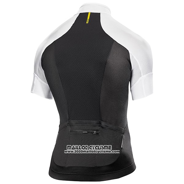 2017 Maillot Ciclismo Mavic Noir et Blanc Manches Courtes et Cuissard