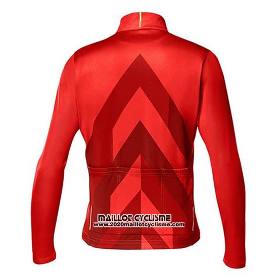 2020 Maillot Ciclismo Mavic Rouge Manches Longues et Cuissard