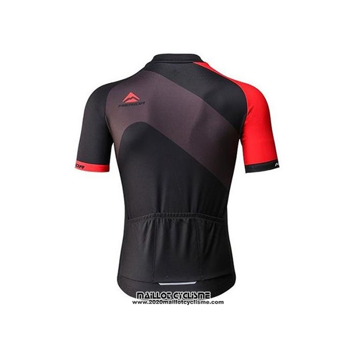 2020 Maillot Ciclismo Merida Rouge Noir Manches Courtes et Cuissard1