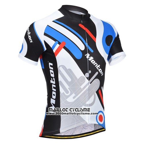 2014 Maillot Ciclismo Monton Bleu et Gris Manches Courtes et Cuissard