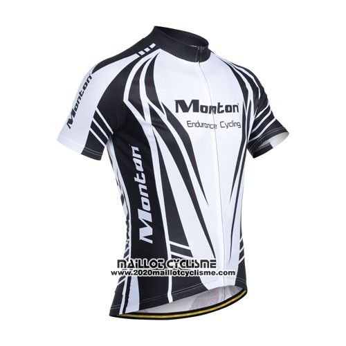 2014 Maillot Ciclismo Monton Noir et Blanc Manches Courtes et Cuissard