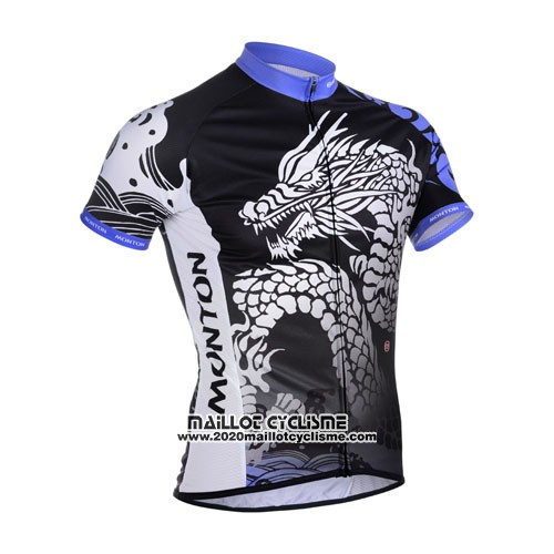 2014 Maillot Ciclismo Monton Noir et Violet Manches Courtes et Cuissard