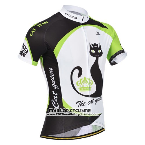 2014 Maillot Ciclismo Monton Vert et Blanc Manches Courtes et Cuissard