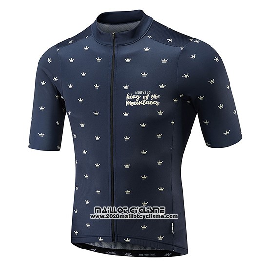 2018 Maillot Ciclismo Morvelo Fonce Bleu Manches Courtes et Cuissard