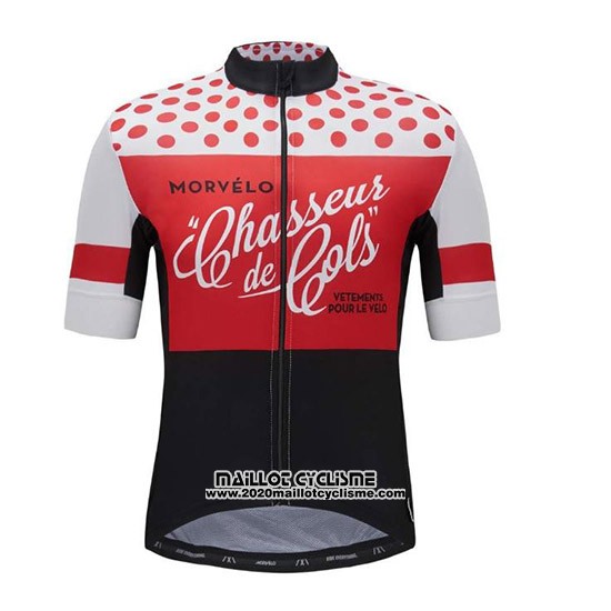 2018 Maillot Ciclismo Morvelo Rouge et Noir Manches Courtes et Cuissard