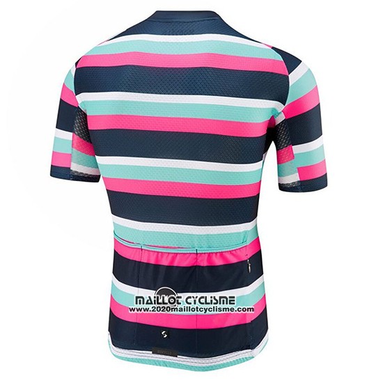2019 Maillot Ciclismo Morvelo Vert Rose Noir Manches Courtes et Cuissard